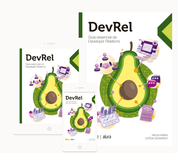 Capa do livro DevRel: Guia essencial de Developer Relations